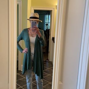 GREEN CARDIGAN sz Small